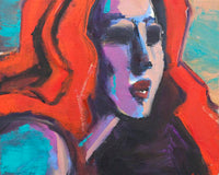 Original art for sale at UGallery.com | Redhead by Allen Wittert | $750 | acrylic painting | 12' h x 12' w | thumbnail 4
