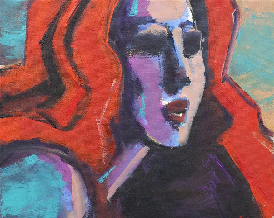 Redhead by Allen Wittert |  Closeup View of Artwork 