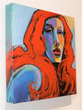 Original art for sale at UGallery.com | Redhead in Charge by Allen Wittert | $750 | acrylic painting | 12' h x 12' w | thumbnail 2