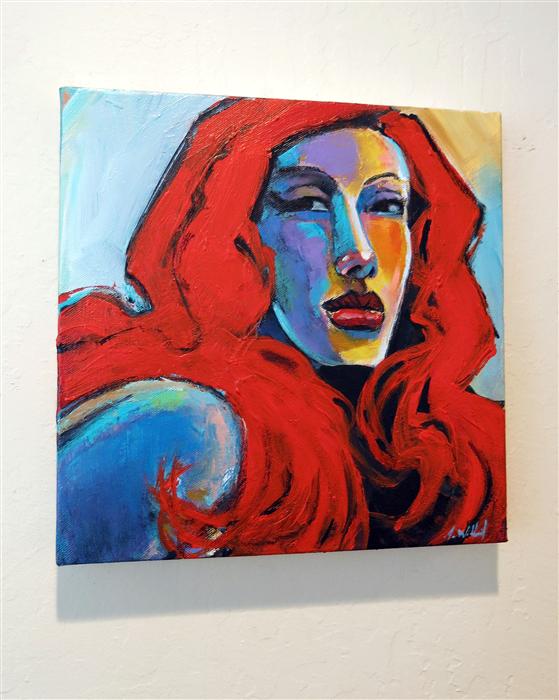Redhead in Charge by Allen Wittert |  Context View of Artwork 
