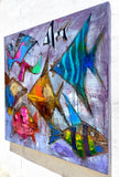 Original art for sale at UGallery.com | Reef Gathering by Allen Wittert | $2,050 | acrylic painting | 39.37' h x 39.37' w | thumbnail 2