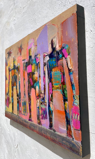 Shopping Melrose by Allen Wittert |  Side View of Artwork 