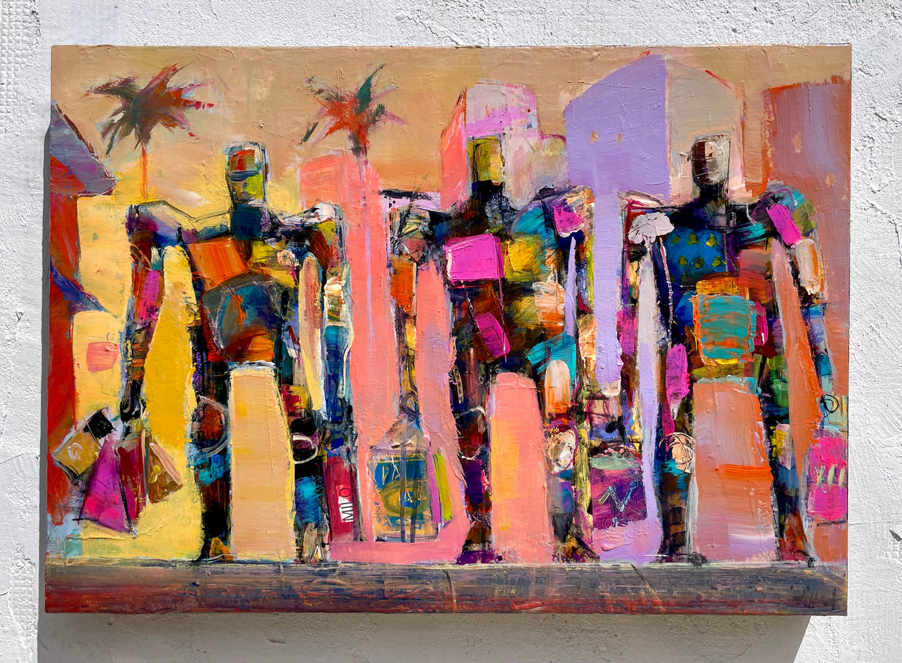 Shopping Melrose by Allen Wittert |  Context View of Artwork 