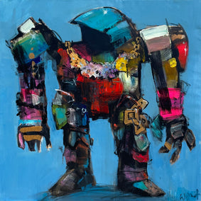 acrylic painting by Allen Wittert titled Soft Core Hardware