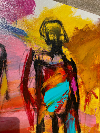 Standing Room Only by Allen Wittert |   Closeup View of Artwork 