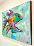 Original art for sale at UGallery.com | Surface Breather by Allen Wittert | $4,700 | acrylic painting | 31.5' h x 47.25' w | thumbnail 2