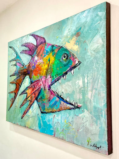 Surface Breather by Allen Wittert |  Side View of Artwork 