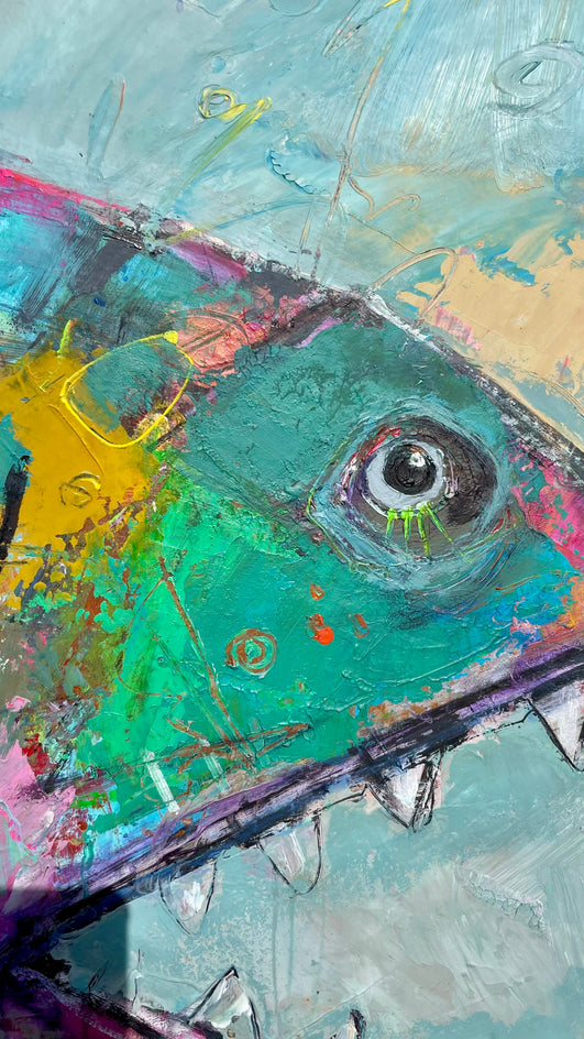 Surface Breather by Allen Wittert |  Closeup View of Artwork 