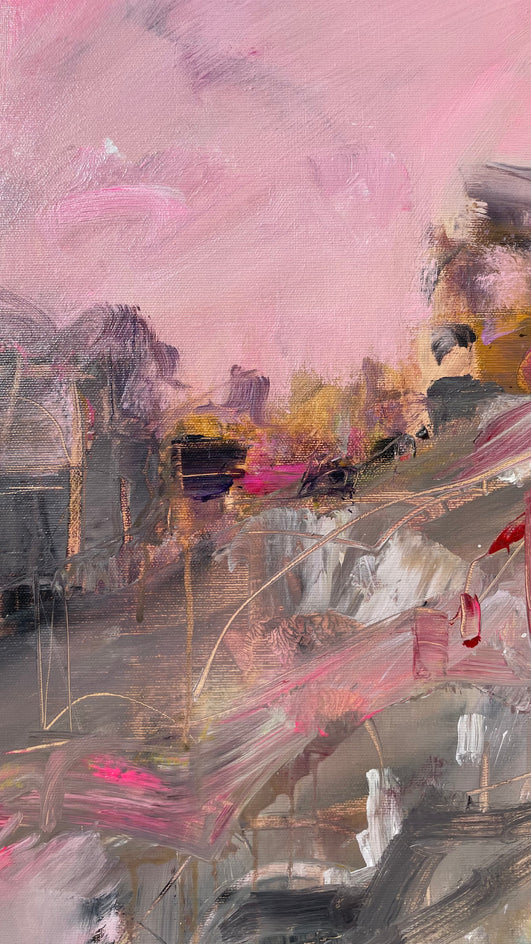 The City Breathes by Allen Wittert |  Closeup View of Artwork 