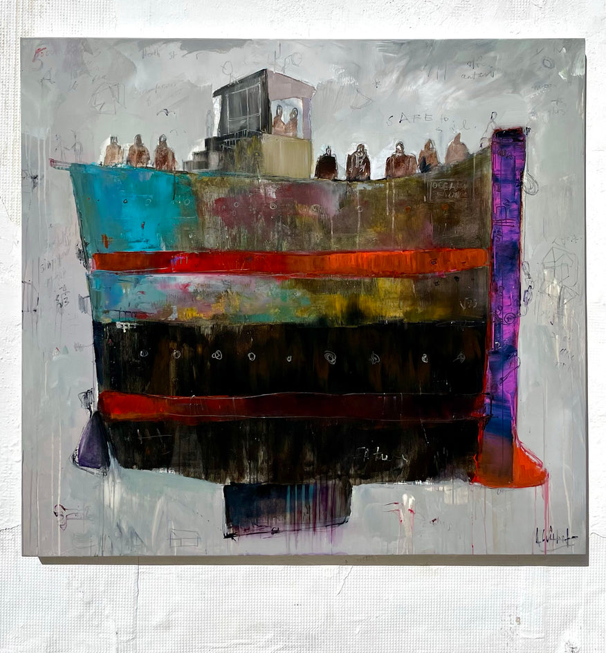 The Long Crossing by Allen Wittert |  Context View of Artwork 