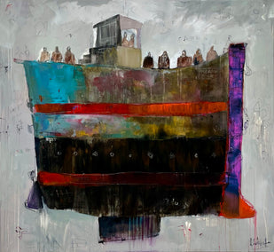 acrylic painting by Allen Wittert titled The Long Crossing