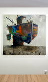 Original art for sale at UGallery.com | The Old Warrior by Allen Wittert | $4,100 | acrylic painting | 44' h x 48' w | thumbnail 3