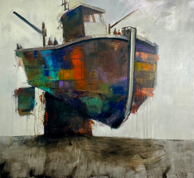 Original art for sale at UGallery.com | The Old Warrior by Allen Wittert | $4,100 | acrylic painting | 44' h x 48' w