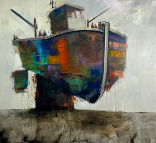 acrylic painting by Allen Wittert titled The Old Warrior