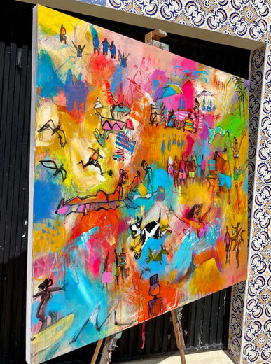 The Shape of Summer by Allen Wittert |  Side View of Artwork 