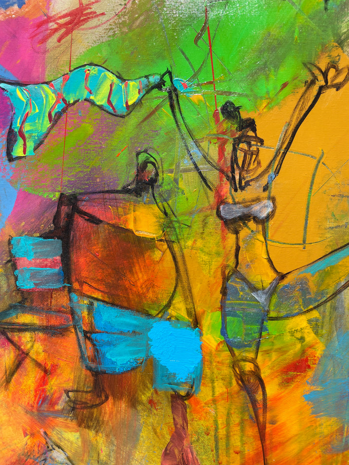 The Shape of Summer by Allen Wittert |  Closeup View of Artwork 