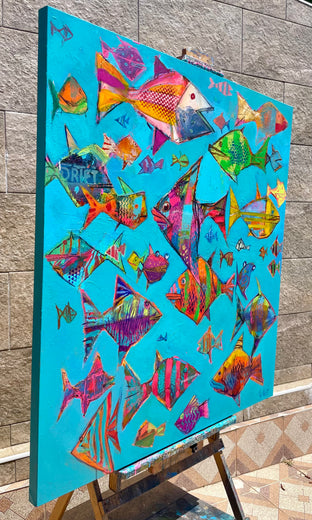 Tropical Neck of the Woods by Allen Wittert |  Side View of Artwork 
