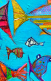 Original art for sale at UGallery.com | Tropical Neck of the Woods by Allen Wittert | $5,100 | acrylic painting | 47' h x 44' w | thumbnail 4