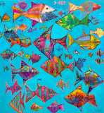 Original art for sale at UGallery.com | Tropical Neck of the Woods by Allen Wittert | $5,100 | acrylic painting | 47' h x 44' w | thumbnail 1