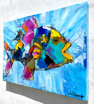 Coral Chaser by Allen Wittert |  Side View of Artwork 