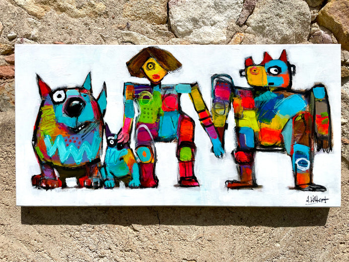 Two Dogs by Allen Wittert |  Context View of Artwork 