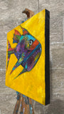 Original art for sale at UGallery.com | Bass, Grouper, Goldfish Hybrid by Allen Wittert | $1,150 | acrylic painting | 20' h x 20' w | thumbnail 2