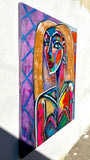 Original art for sale at UGallery.com | Variations of Gold by Allen Wittert | $5,100 | acrylic painting | 44' h x 36' w | thumbnail 2