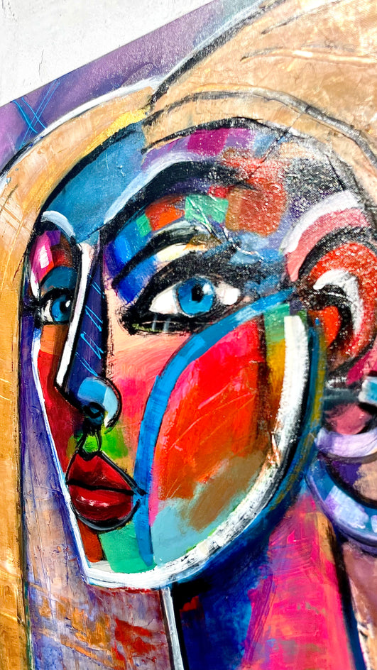 Variations of Gold by Allen Wittert |  Closeup View of Artwork 