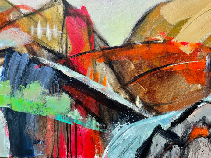 Where the Land Breaks by Allen Wittert |   Closeup View of Artwork 