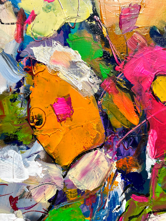 Wild ‘n Wanton by Allen Wittert |  Closeup View of Artwork 