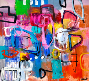Original art for sale at UGallery.com | Exuberjoy by Allen Wittert | $4,800 | acrylic painting | 44' h x 48' w