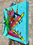 Original art for sale at UGallery.com | Should Not Have Bit That One by Allen Wittert | $800 | acrylic painting | 12' h x 12' w | thumbnail 2