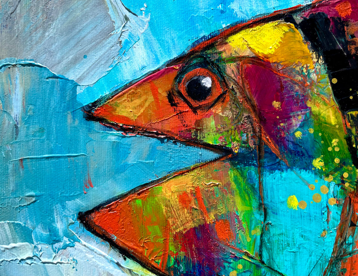 Tropical Static by Allen Wittert |  Closeup View of Artwork 