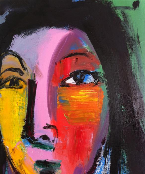 Geisha by Allen Wittert |  Side View of Artwork 