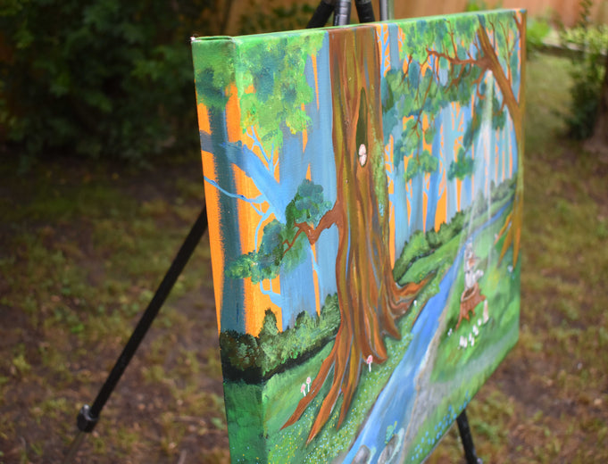 The Violin Concert by Andrea Doss |  Side View of Artwork 