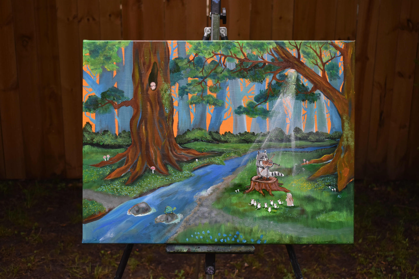 The Violin Concert by Andrea Doss |  Context View of Artwork 