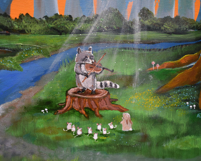 The Violin Concert by Andrea Doss |   Closeup View of Artwork 
