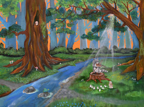 Original art for sale at UGallery.com | The Violin Concert by Andrea Doss | $900 | acrylic painting | 18' h x 24' w