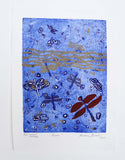 Original art for sale at UGallery.com | River by Andrea Krnetic Grbic | $600 | printmaking | 13.58' h x 9.84' w | thumbnail 2