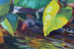 Original art for sale at UGallery.com | Morning Reflections by Andres Lopez | $725 | oil painting | 12' h x 16' w | thumbnail 4