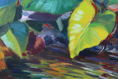 Original art for sale at UGallery.com | Morning Reflections by Andres Lopez | $725 | oil painting | 12' h x 16' w | thumbnail 4