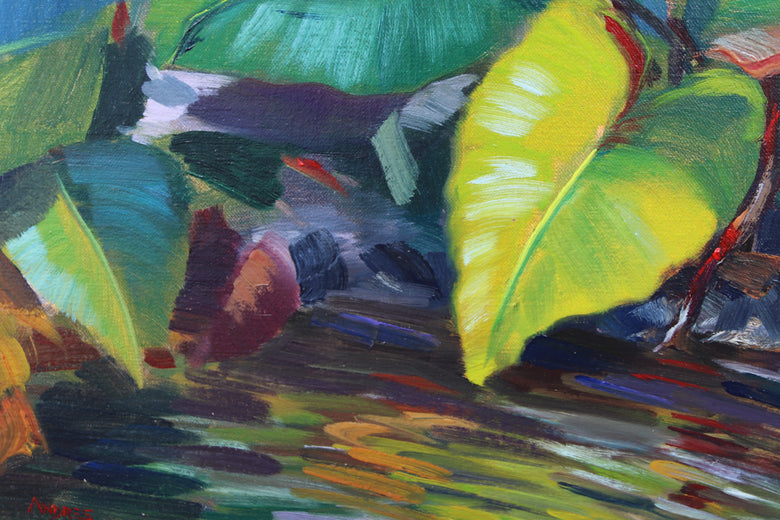 Morning Reflections by Andres Lopez |   Closeup View of Artwork 