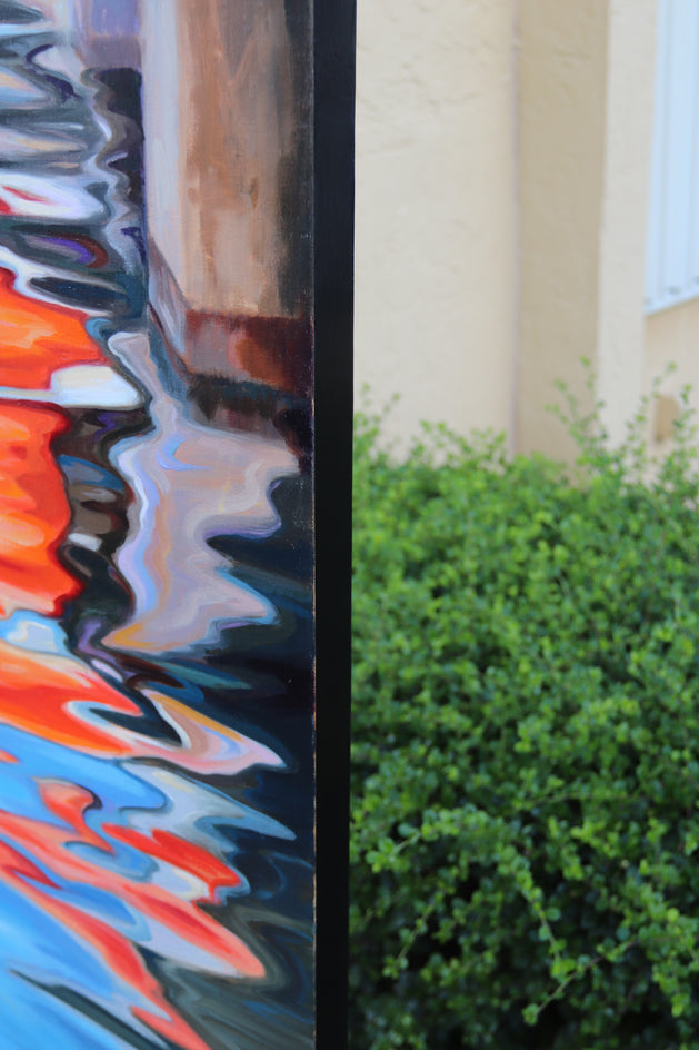 Painted by the Breeze by Andres Lopez |  Side View of Artwork 