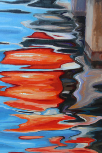Painted by the Breeze by Andres Lopez |   Closeup View of Artwork 
