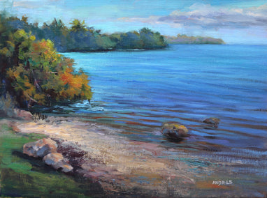 oil painting by Andres Lopez titled Shallow Waters