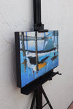 Original art for sale at UGallery.com | Yacht Club by Andres Lopez | $1,275 | oil painting | 15' h x 24' w | thumbnail 2