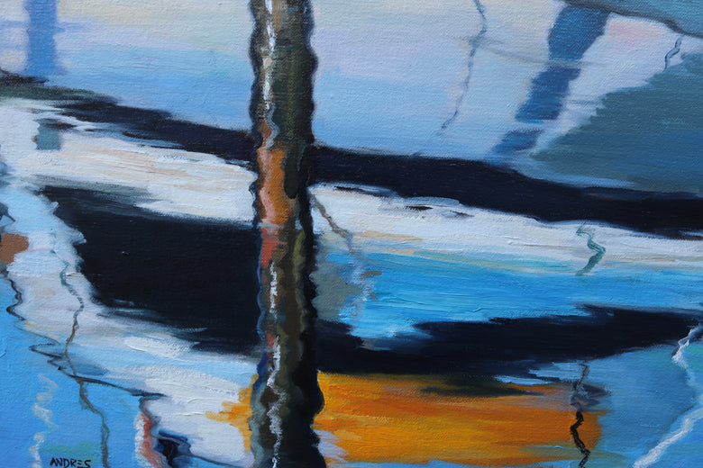 Yacht Club by Andres Lopez |   Closeup View of Artwork 