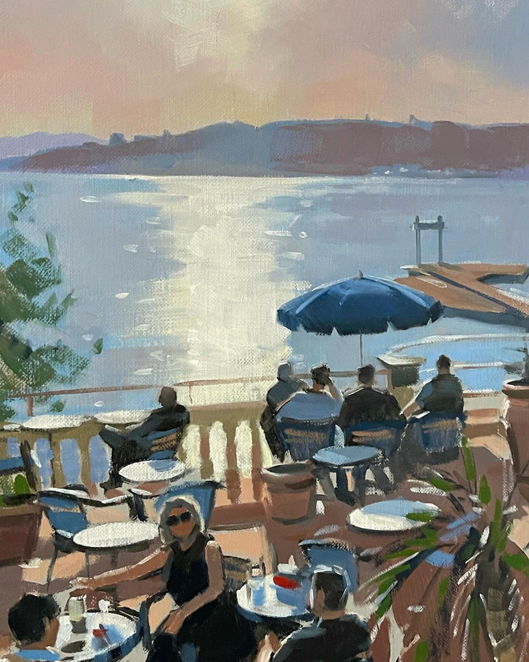 Belle Rives, Sunset by Andrew Hird |  Closeup View of Artwork 