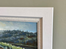 Original art for sale at UGallery.com | Casole D’Elsa, Sunset by Andrew Hird | $1,200 | oil painting | 8' h x 15.75' w | thumbnail 2