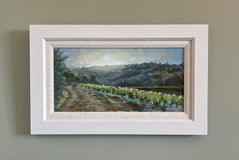 Original art for sale at UGallery.com | Casole D’Elsa, Sunset by Andrew Hird | $1,200 | oil painting | 8' h x 15.75' w | thumbnail 3